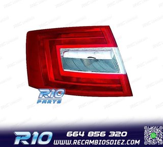 PILOTO IZQ SKODA OCTAVIA 4P 13-17 BLANCO ROJO