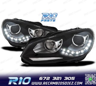 FAROS VOLKSWAGEN VW GOLF 6 FONDO NEGRO DRL