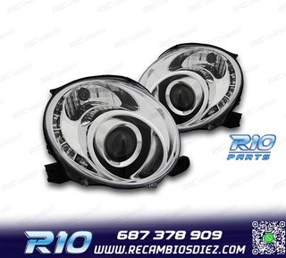 FAROS FIAT 500 07-15 LUZ DIURNA TFL FONDO CROMO
