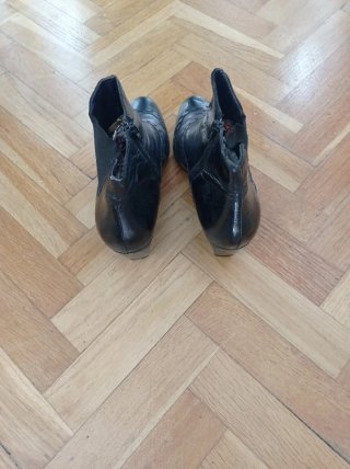 Botines Pitillo Negros y Grises