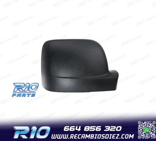 CARCASA ESPEJO DERECHO RENAULT TRAFIC 14- NEGRO