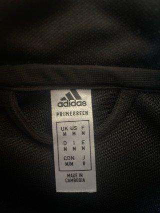 Chaqueta Adidas Media Cremallera Negra