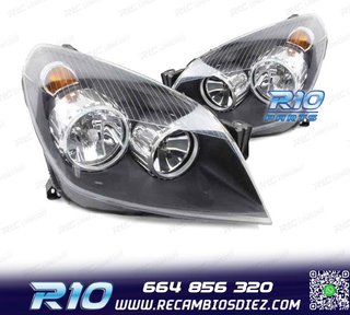 FAROS PARA OPEL ASTRA H FONDO NEGRO 04-11