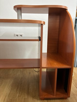 Mesa de ordenador madera y metal