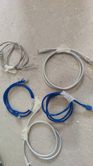 5 Cables de Red Ethernet Cat 5e 1m
