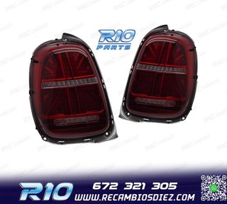 PILOTOS LED MINI COOPER F55 F56 F57 14-17 ROJO AHUMADO