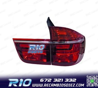 PILOTOS BMW X5 E70 07-10 LED TUBELIGHT ROJO AHUMADO