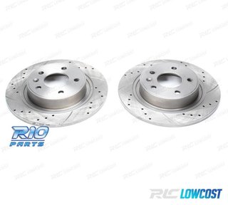 DISCOS DE FRENO PARA PORSCHE PERFORADOS RANURADOS