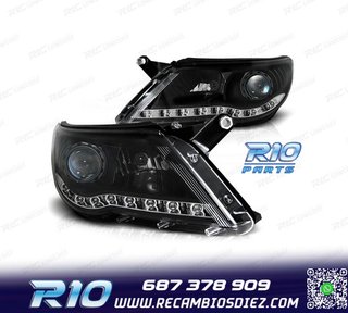 FAROS PARA VOLKSWAGEN VW TIGUAN 07-11 LUZ LED DIURNA FONDO N