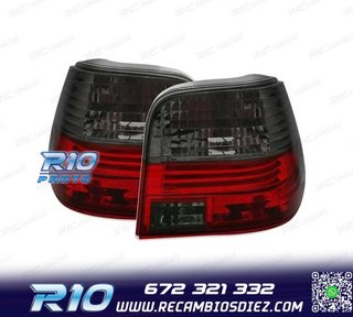 PILOTOS VOLKSWAGEN VW GOLF 4 ROJO AHUMADO
