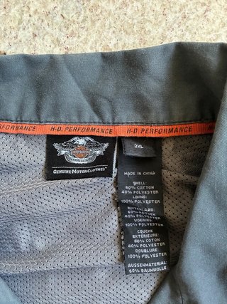 Camicia Harley Davidson Uomo Grigia Vintage a