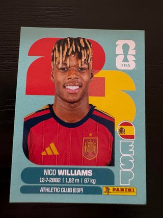Cromos Nico Williams 2023 FIFA