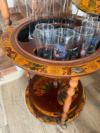 Mueble Bar Globo Terráqueo con Ruedas