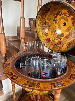 Mueble Bar Globo Terráqueo con Ruedas