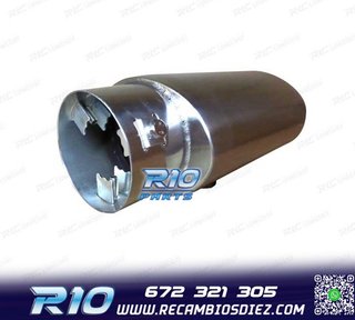 COLA ESCAPE TIPO CUPRA GRANDE ACERO INOX