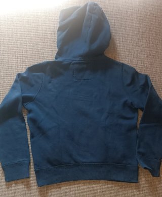Sudadera con capucha niño Abercrombie. Azul oscuro