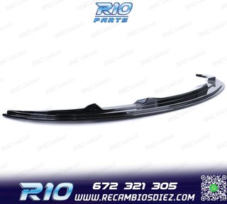 SPOILER LIP BMW E90 E91 08-12 LOOK M NEGRO BRILLO