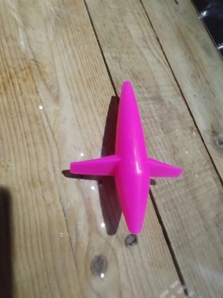 Excitador de pesca rosa 13cm