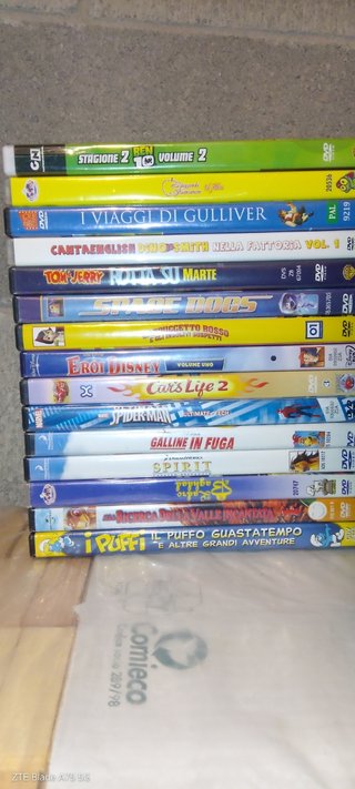 Lotto DVD Bambini Ben 10, Gulliver, Tom & Jerry