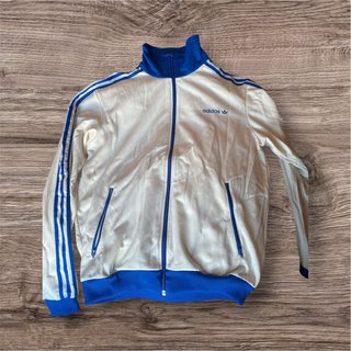 Sudadera Adidas Blanca y Azul