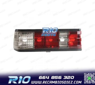 PILOTOS MERCEDES 190 W201 82-93 ROJO CROMO