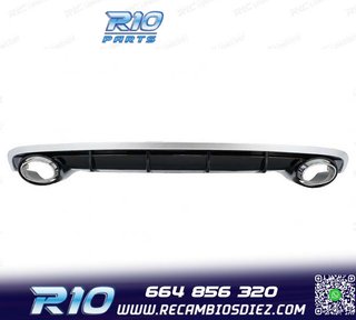 DIFUSOR AUDI A6 4G 15-18 LOOK RS + COLAS ESCAPE