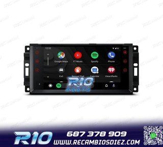 RADIO GPS ANDROID 13 PARA JEEP WRANGLER 07-12, GRAND CHEROKE