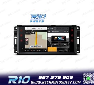 RADIO GPS ANDROID 13 PARA JEEP WRANGLER 07-12, GRAND CHEROKE
