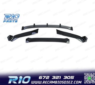 SPOILER LIP BMW X5 F15 12-18 LOOK M PERFORMANCE NEGRO BRILLO