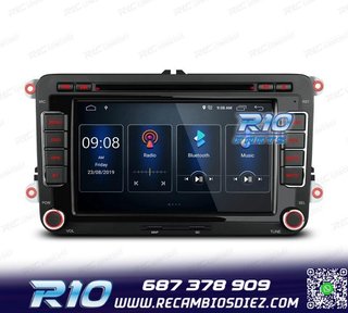 RADIO GPS ANDROID 13 PARA VOLKSWAGEN VW SEAT SKODA TOURAN 7"