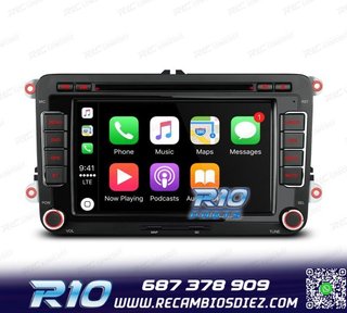 RADIO GPS ANDROID 13 PARA VOLKSWAGEN VW SEAT SKODA TOURAN 7"