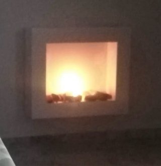 Chimenea Bioetanol Moderna Blanca