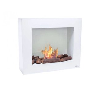 Chimenea Bioetanol Moderna Blanca
