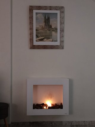 Chimenea Bioetanol Moderna Blanca