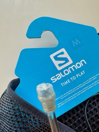 Chaleco running Salomon Skin 8L nuevo + botellas