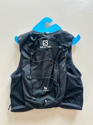 Chaleco running Salomon Skin 8L nuevo + botellas