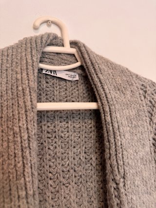 Cárdigan Zara Gris Talla S