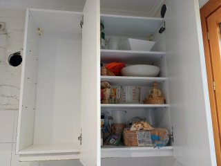 Módulo superior cocina blanco madera
