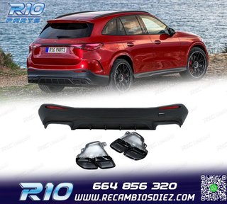DIFUSOR MERCEDES GLC W254 23- LOOK AMG GLC63 NEGRO