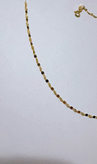 Set 2 collane specchiate per lui e lei oro 18k 750