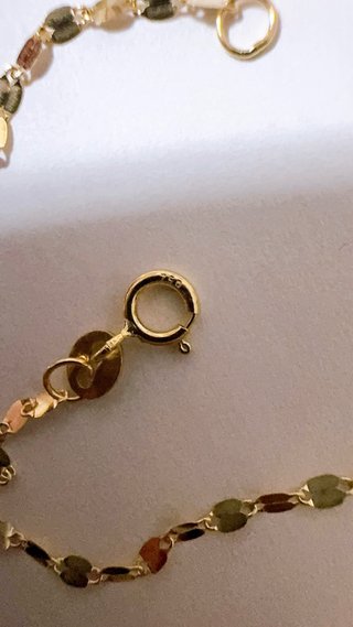 Set 2 collane specchiate per lui e lei oro 18k 750