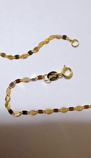 Set 2 collane specchiate per lui e lei oro 18k 750