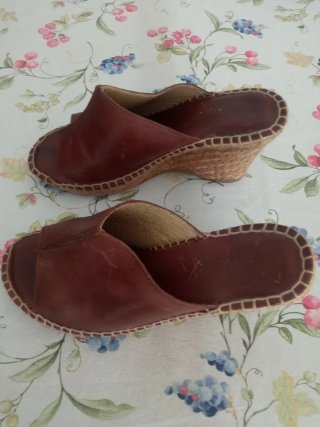 Sandalias de verano de cuero