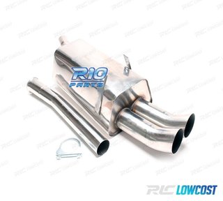 SILENCIOSO ESCAPE BMW SERIE 3 E36 L6 1991-1998 INOX x2 DTM