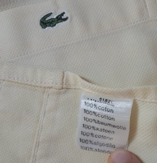 Camisa Lacoste Vintage made in france