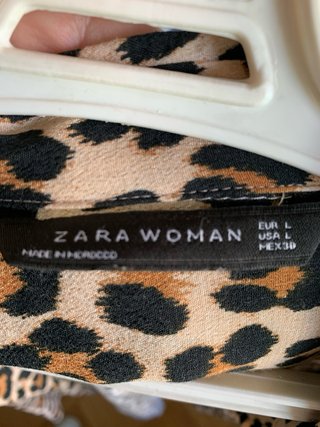 Camisa Zara Animal Print