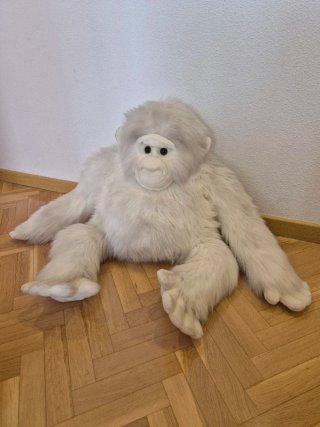 Regalo gorila de peluche gigante blanco