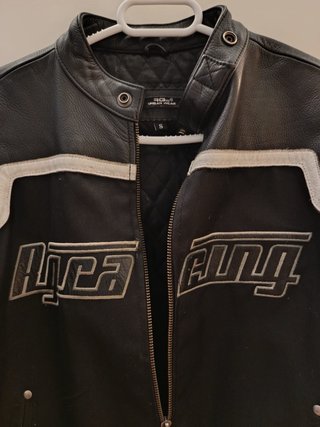 Chaqueta de moto negra