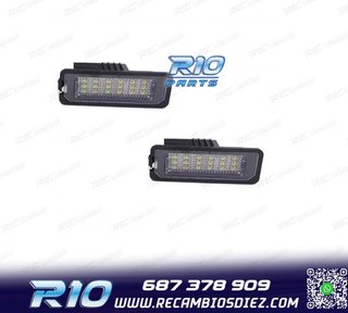 LUCES MATRÍCULA LED PARA SEAT IBIZA 6J FR CUPRA BOCANEGRA 0