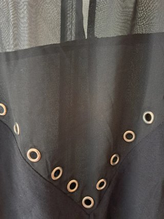 Blusa Zara Talla M Negra con Tachas